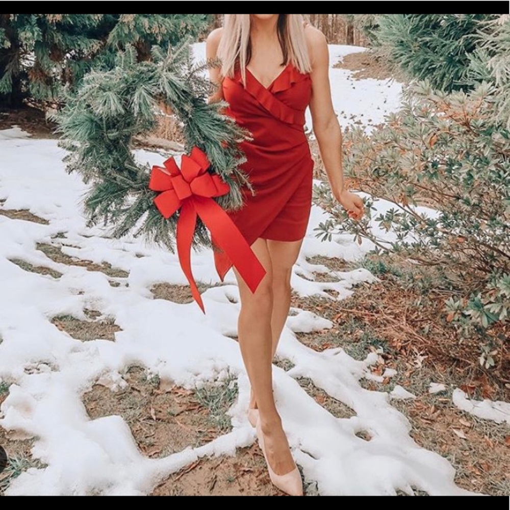 NWT She + Sky red dress